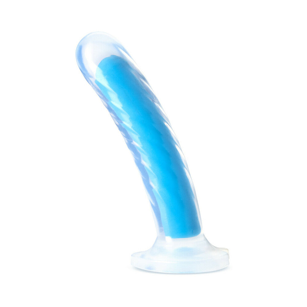 Neo Elite Glow in the Dark Tao 7 inches Dual-Density Dildo Neon Blue