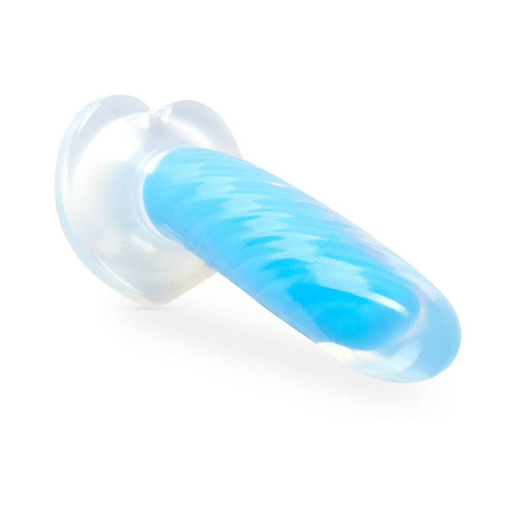 Neo Elite Glow in the Dark Tao 7 inches Dual-Density Dildo Neon Blue