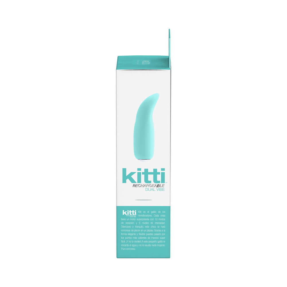 VeDO Kitti Rechargeable Dual Vibe Tease Me Turquoise