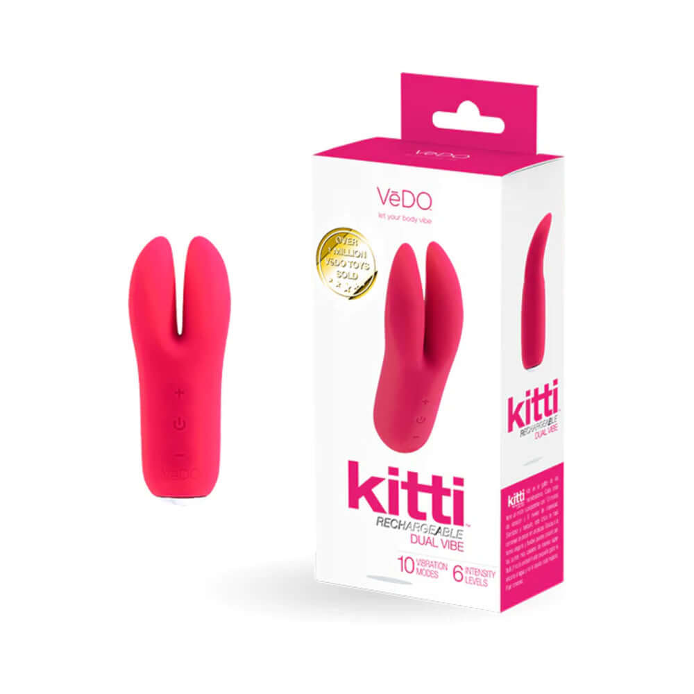 VeDO Kitti Rechargeable Dual Vibe Foxy Pink