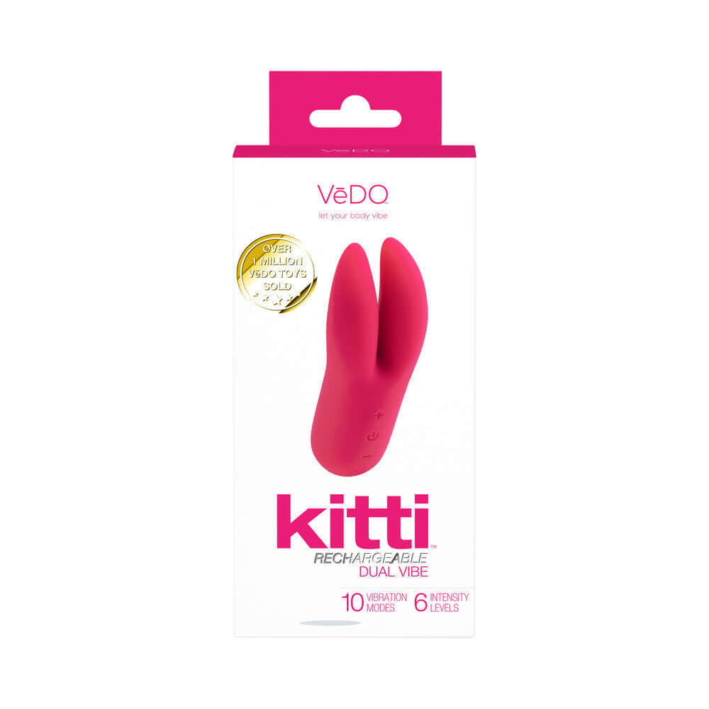 VeDO Kitti Rechargeable Dual Vibe Foxy Pink