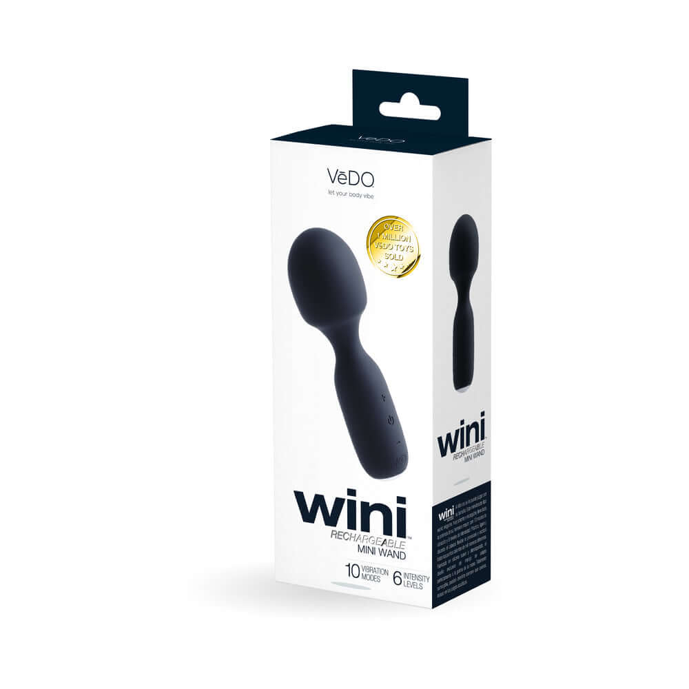 VeDO Wini Rechargeable Mini Wand Just Black