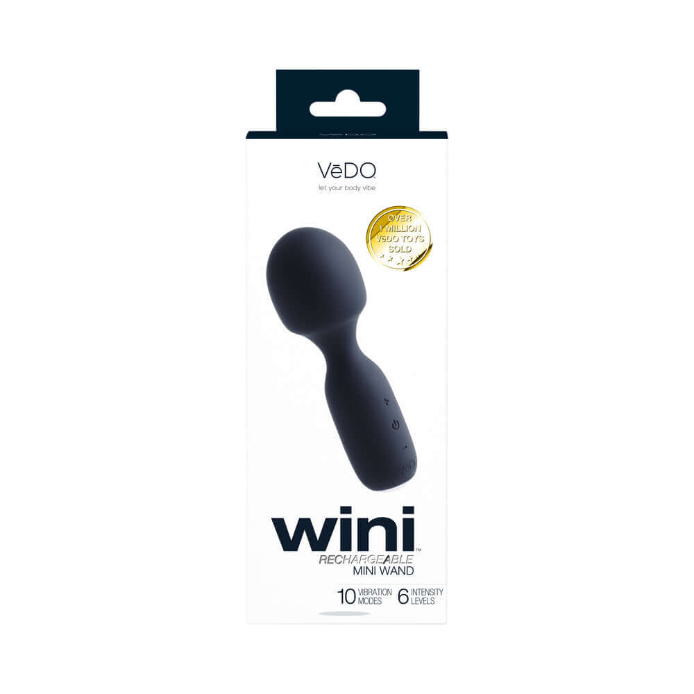VeDO Wini Rechargeable Mini Wand Just Black