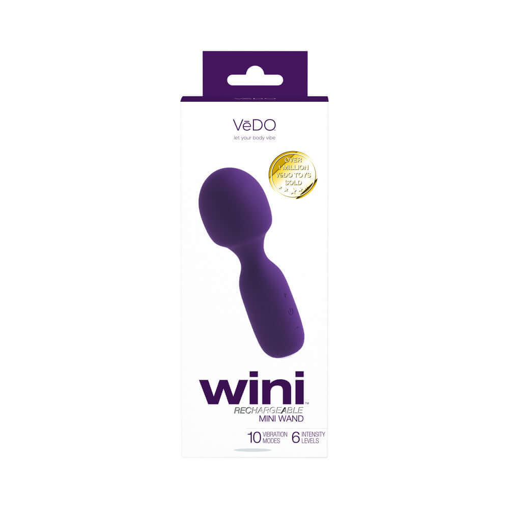 VeDO Wini Rechargeable Mini Wand Deep Purple