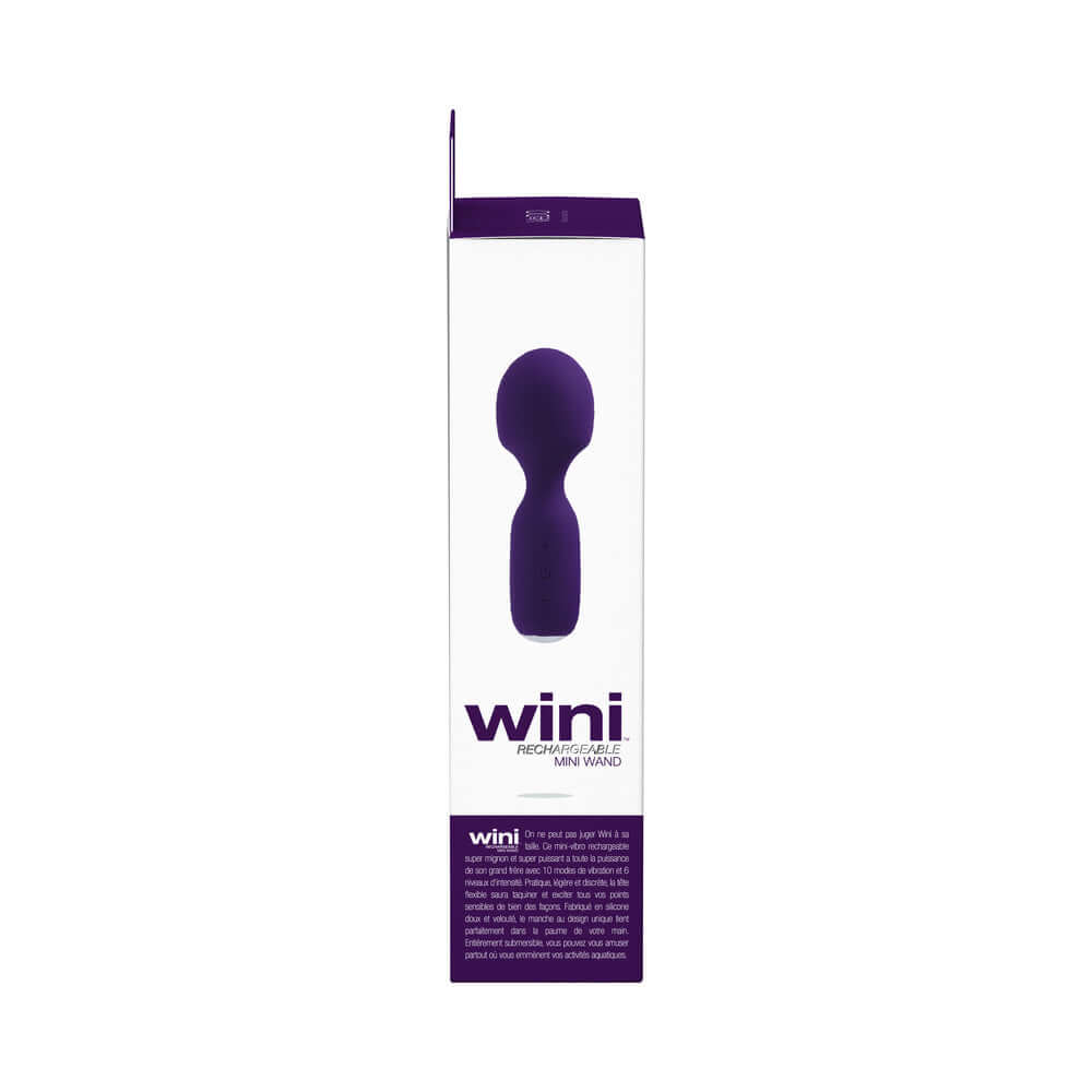 VeDO Wini Rechargeable Mini Wand Deep Purple