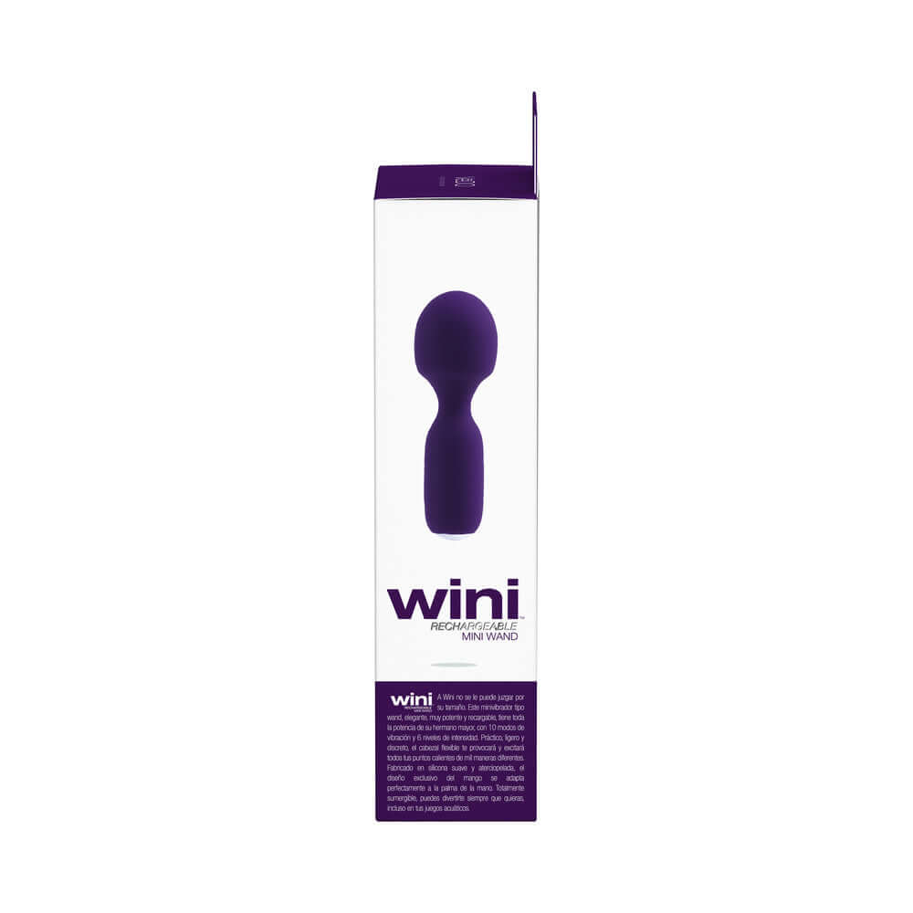 VeDO Wini Rechargeable Mini Wand Deep Purple
