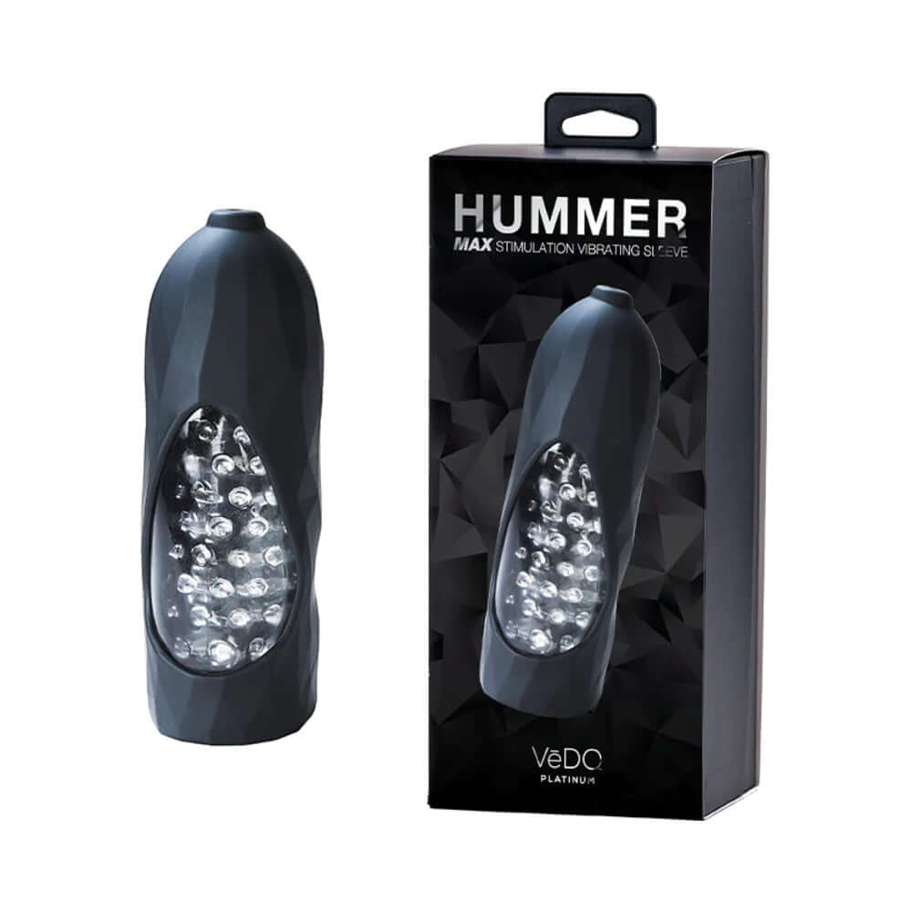 VeDO Hummer 2.0 Rechargeable Vibrating Sleeve Black Pearl