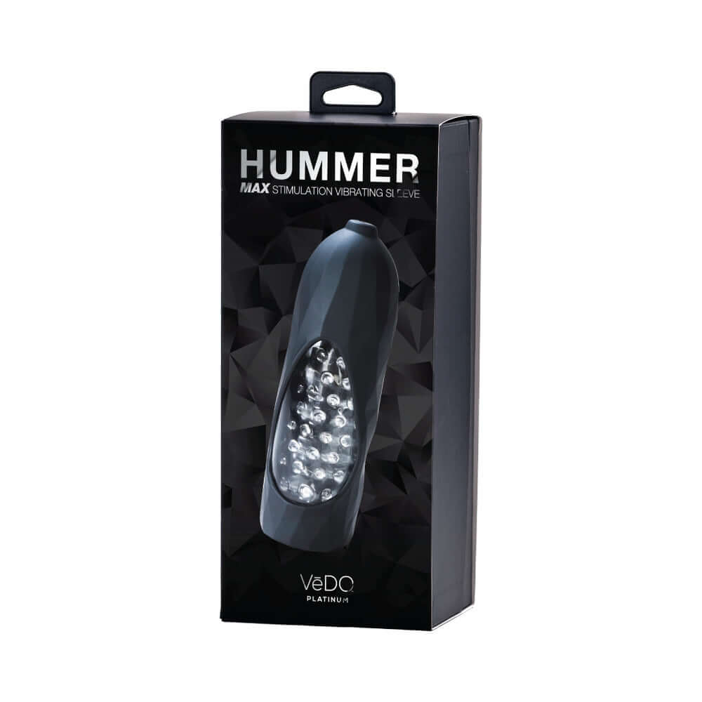 VeDO Hummer 2.0 Rechargeable Vibrating Sleeve Black Pearl