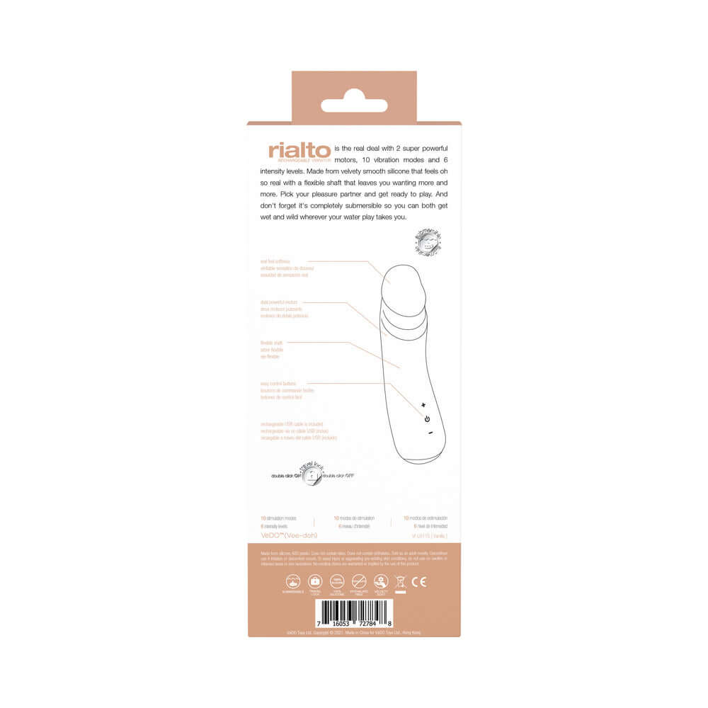 VeDO Rialto Rechargeable Vibe Vanilla