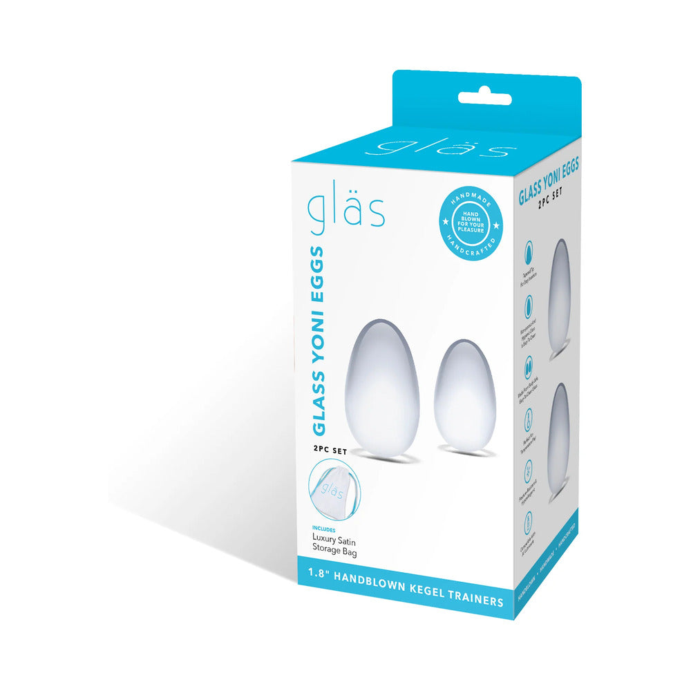 Glas 2-Piece Glass Yoni Kegel Egg Set