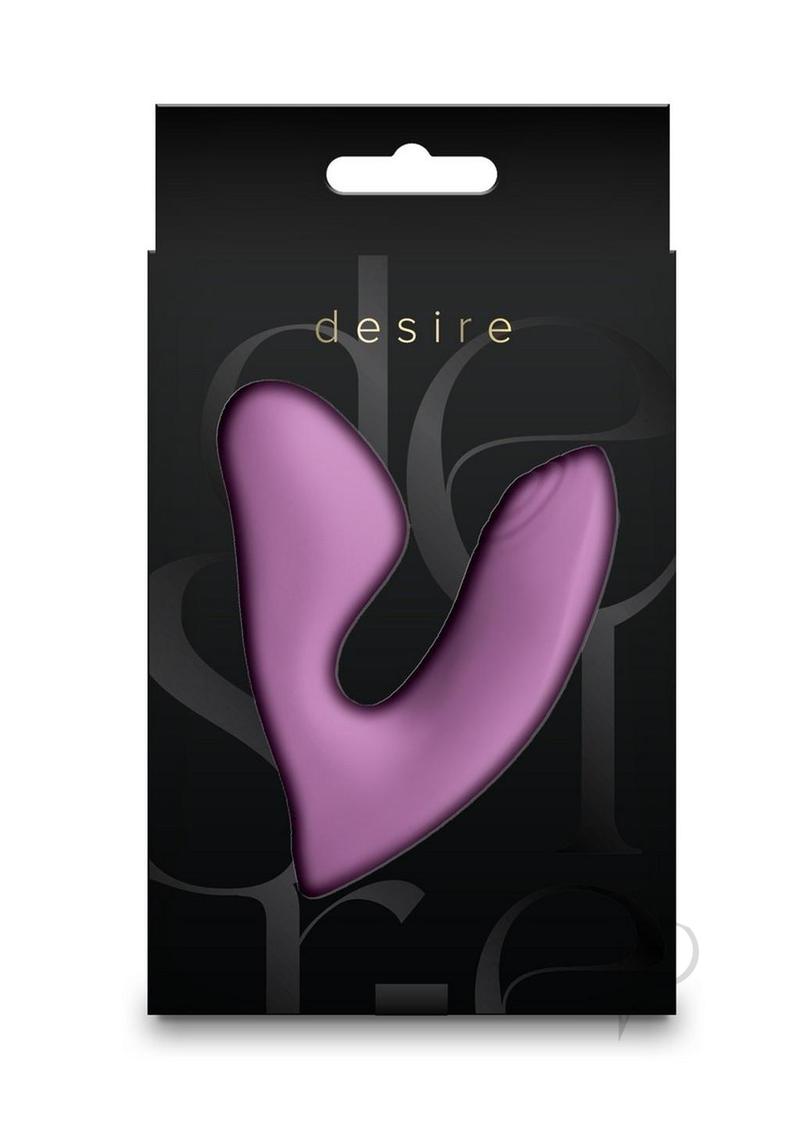 Desire Demure Wearable Dual Motor Vibrator Lavender packaging showcasing its sleek lavender design.