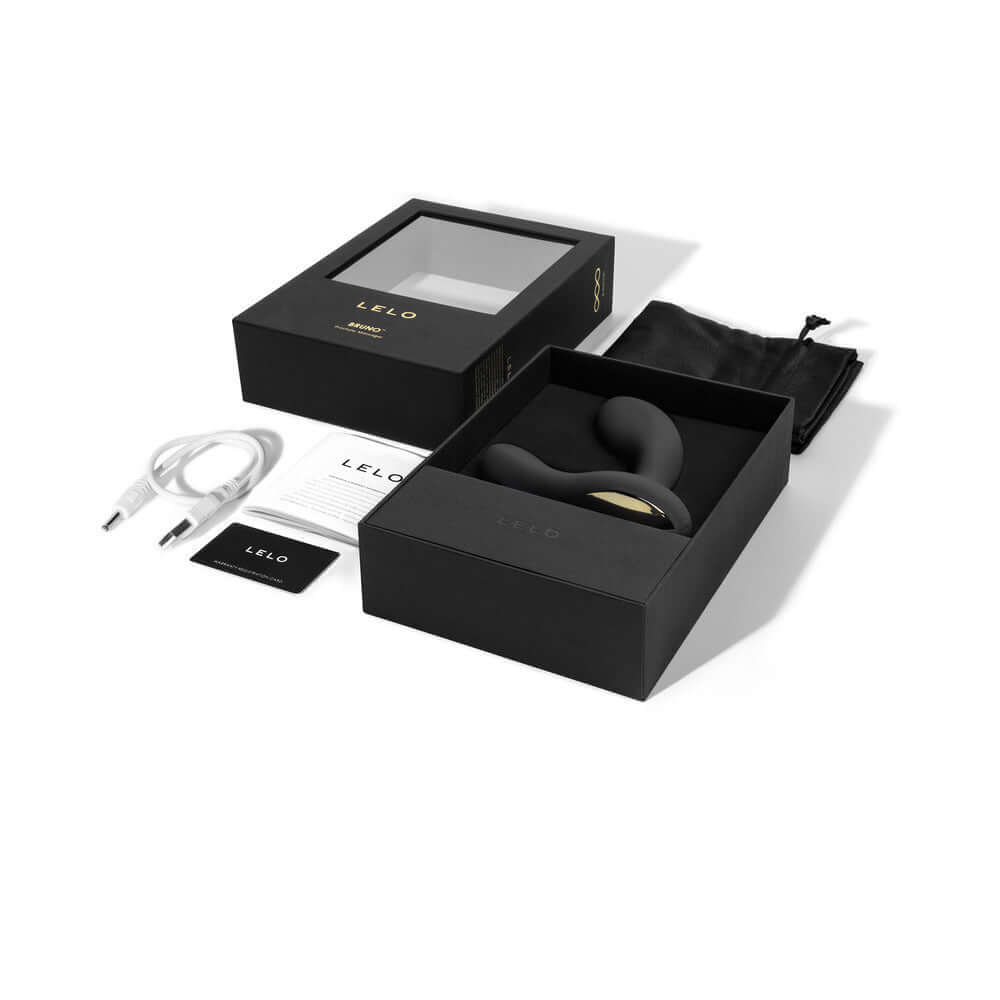 LELO BRUNO Rechargeable Silicone Prostate Vibrator Black