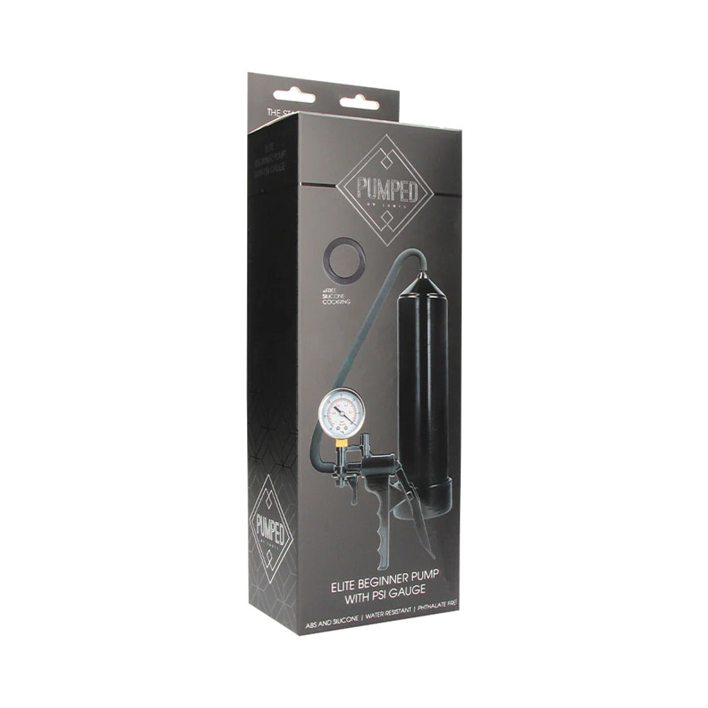 Shots Pumped Elite Beginner Pump With PSI Gauge Black