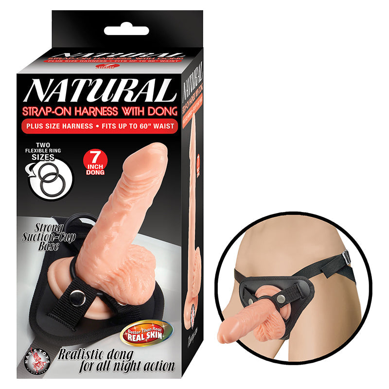 Natural Strap-On Harness With 7 inches Dong