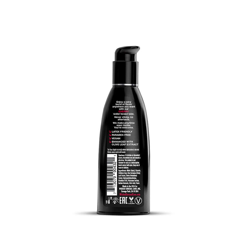 Wicked Aqua Cherry Water-Based Lubricant 2 oz