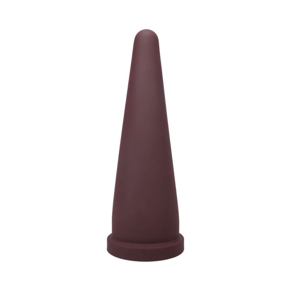 Tantus Cone Large Firm Dildo Garnet - premium silicone toy designed for progressive stretching and comfort.