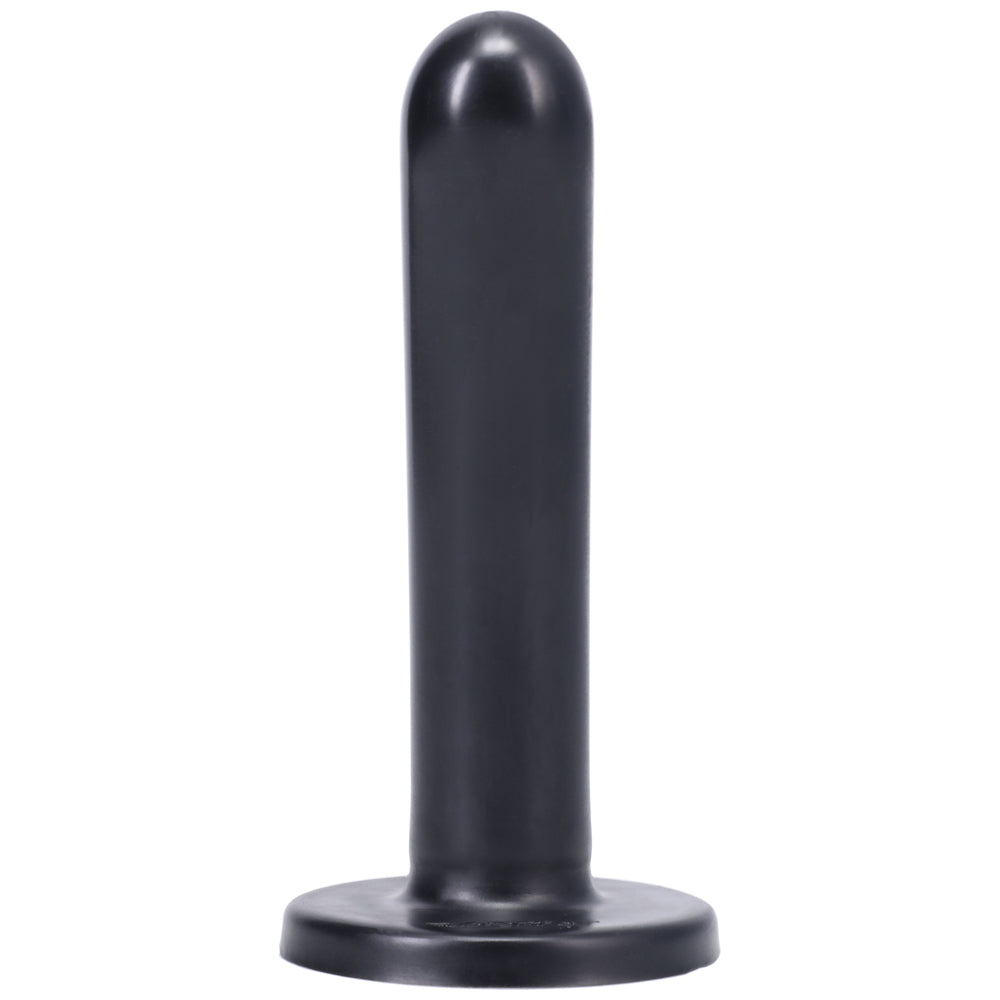 Tantus Silk Medium Dildo Onyx featuring a sleek silicone design, ideal for beginners and experienced users.
