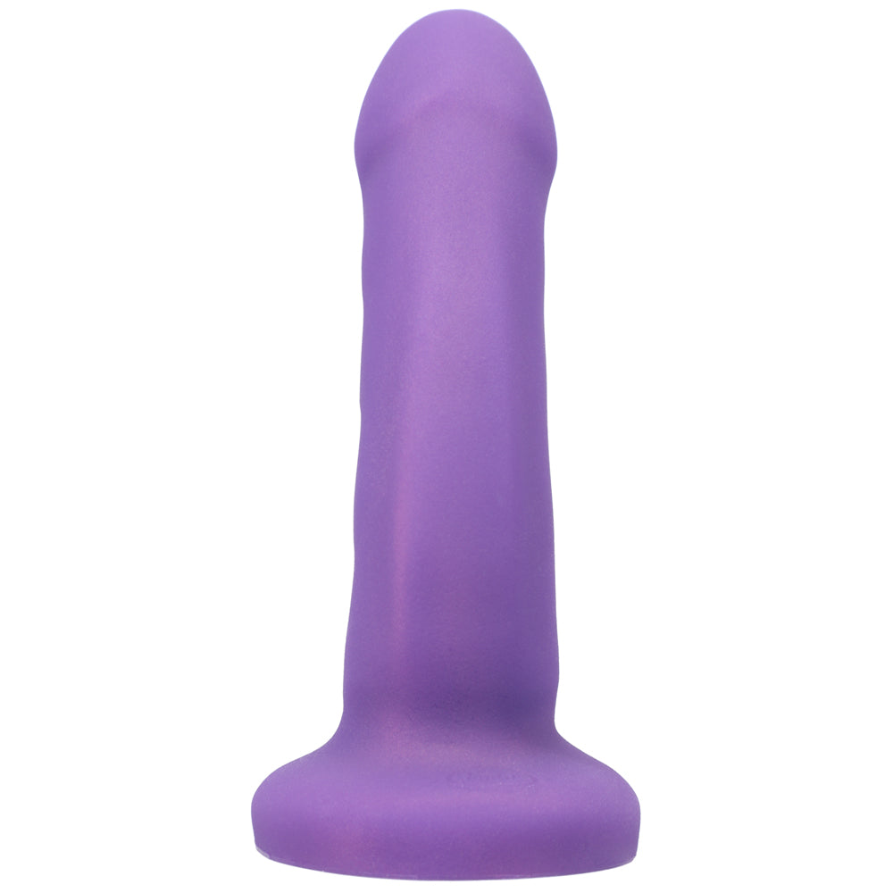 Tantus Curve G-Spot Dildo Purple Amethyst showcasing its smooth texture and elegant design.