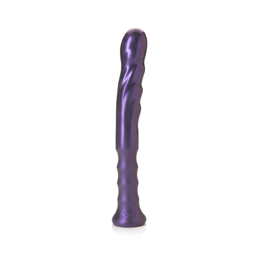Tantus Goddess Handle Dildo Amethyst with sleek silicone and ergonomic grip for enhanced pleasure.