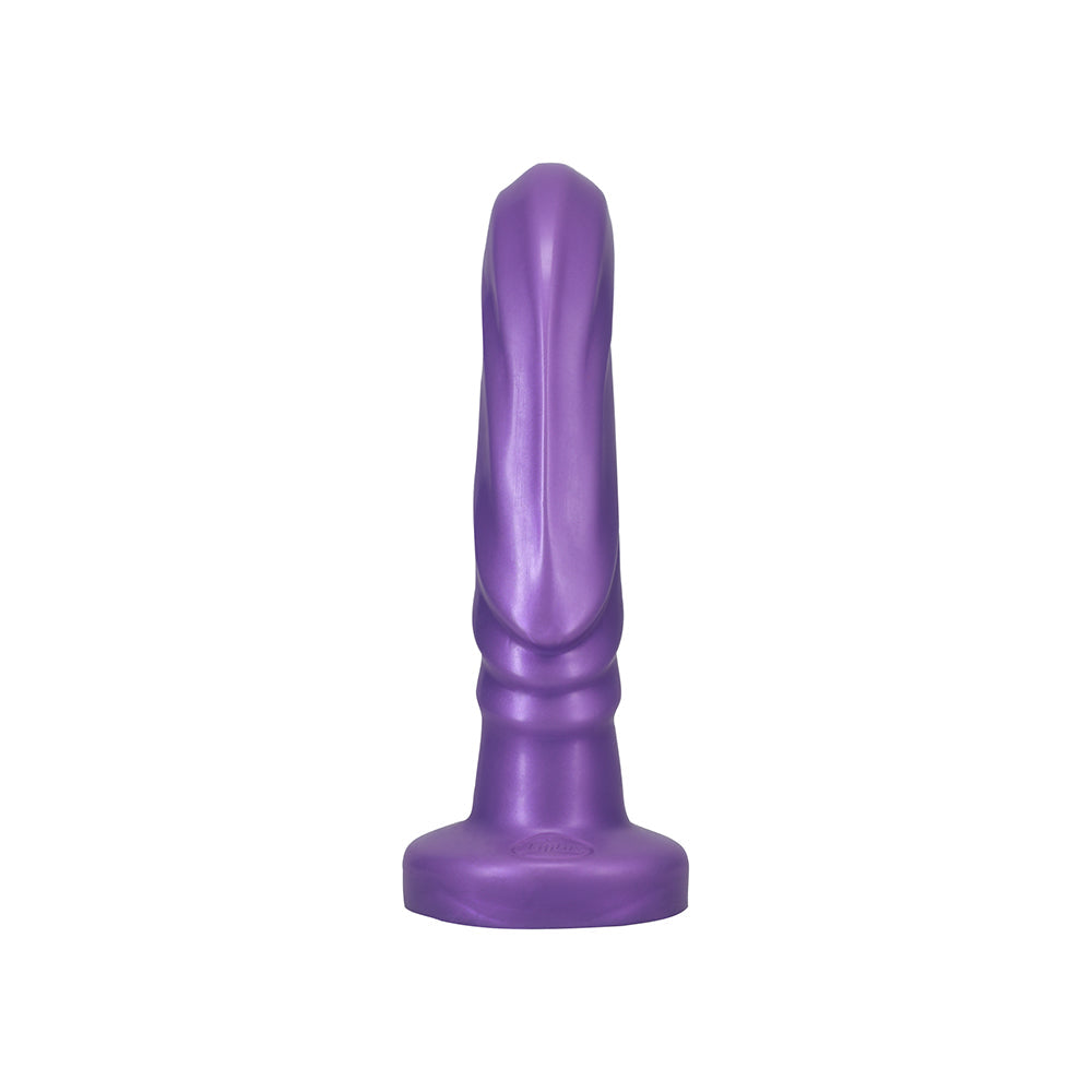 Tantus Tsunami Vibrating G-spot Silicone Dildo Lavender - sculpted waves for targeted stimulation