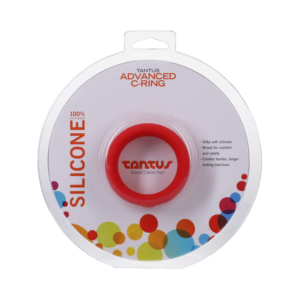 Tantus Advanced C-Ring 1.75 inches Crimson