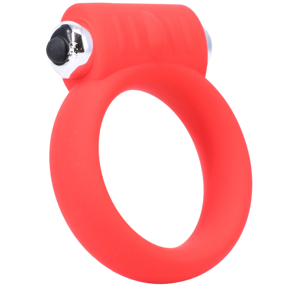 Tantus Vibrating C-Ring 2 inches Red