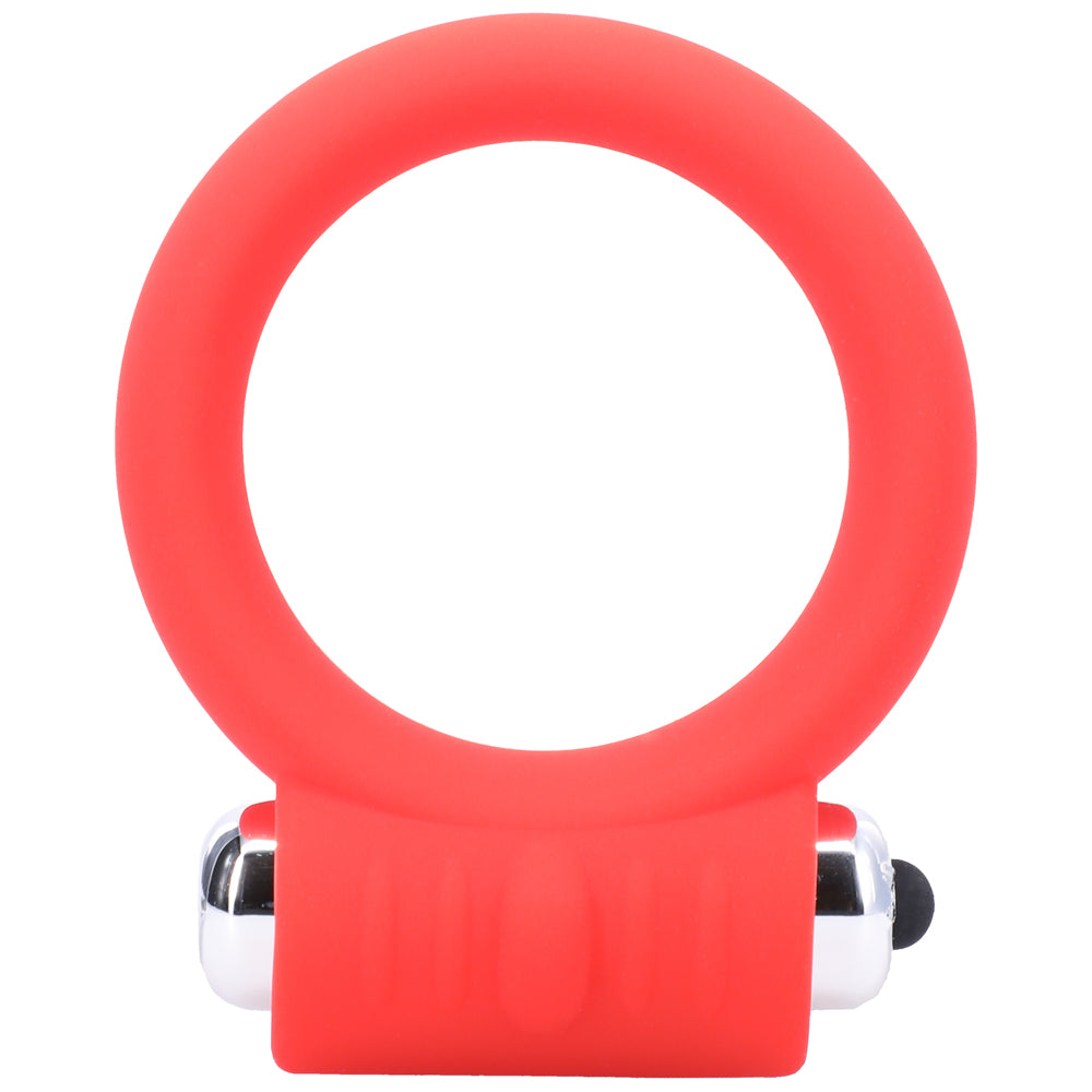 Tantus Vibrating C-Ring 2 inches Red