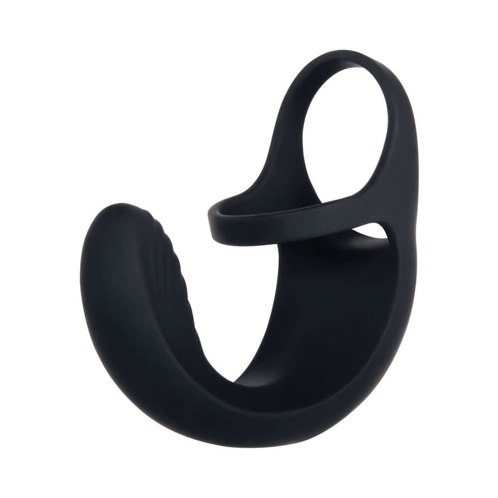 Zero Tolerance Vibrating Ball Cradle Rechargeable Remote-Controlled Silicone Cockring Black