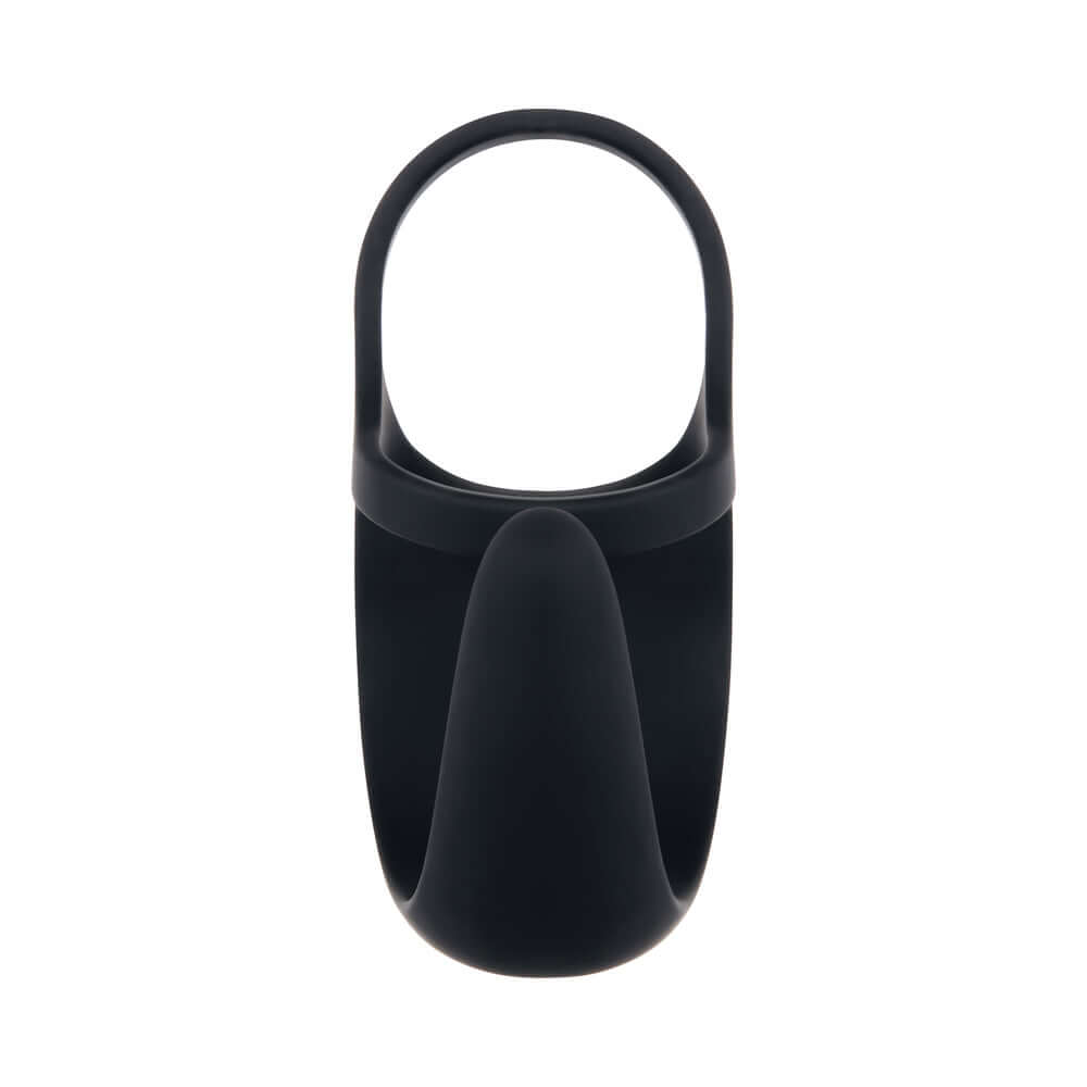 Zero Tolerance Vibrating Ball Cradle Rechargeable Remote-Controlled Silicone Cockring Black