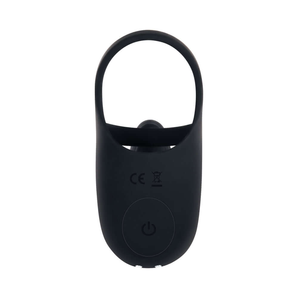 Zero Tolerance Vibrating Ball Cradle Rechargeable Remote-Controlled Silicone Cockring Black