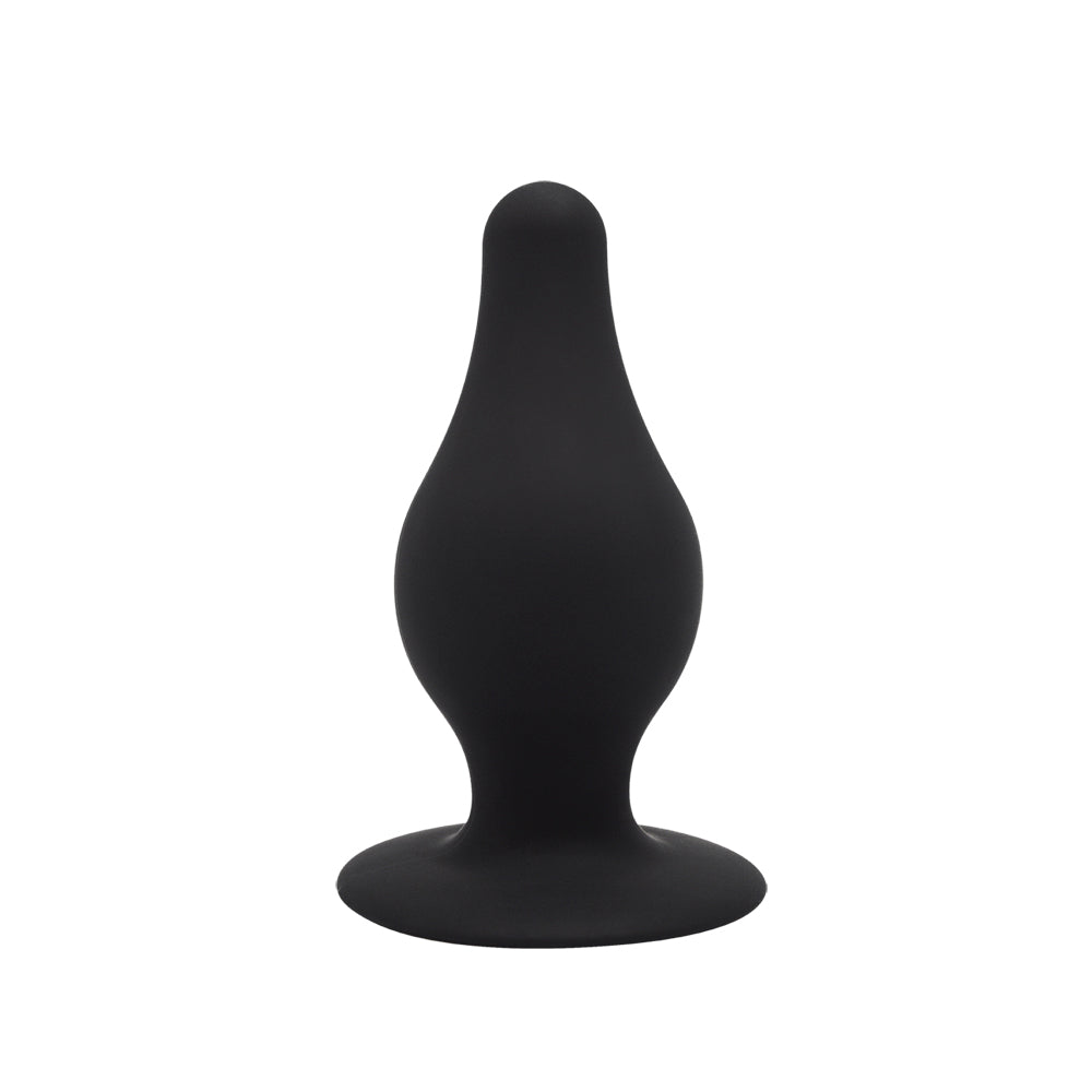 Silex-d The Original Plug Model 2 Dildo 4 inch L Black - realistic dual-density silicone anal plug in black.