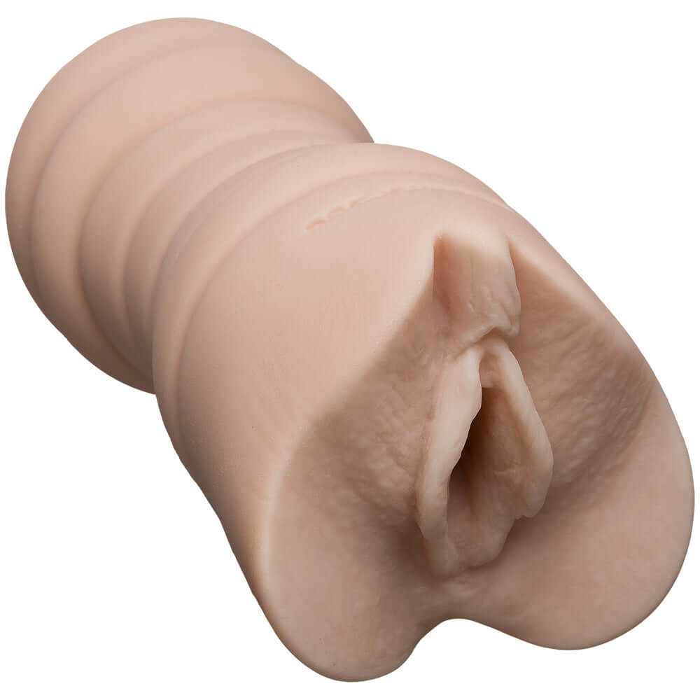 Signature Strokers Sasha Grey Ultraskyn Cream Pie Pocket Pussy, a realistic male masturbator designed for lifelike pleasure.