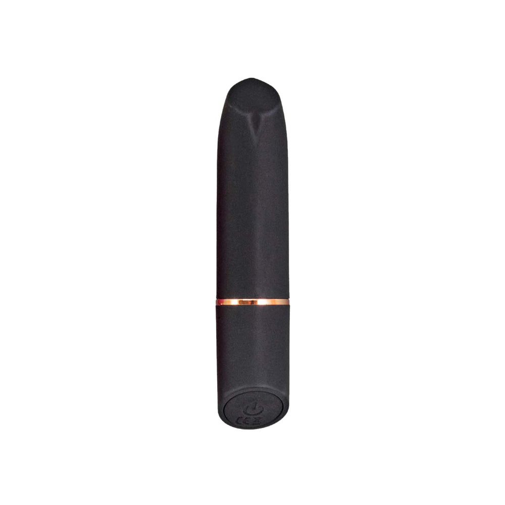 Nasstoys Mystique Rechargeable Bullet Vibrator Black, sleek black design for discreet pleasure anywhere.