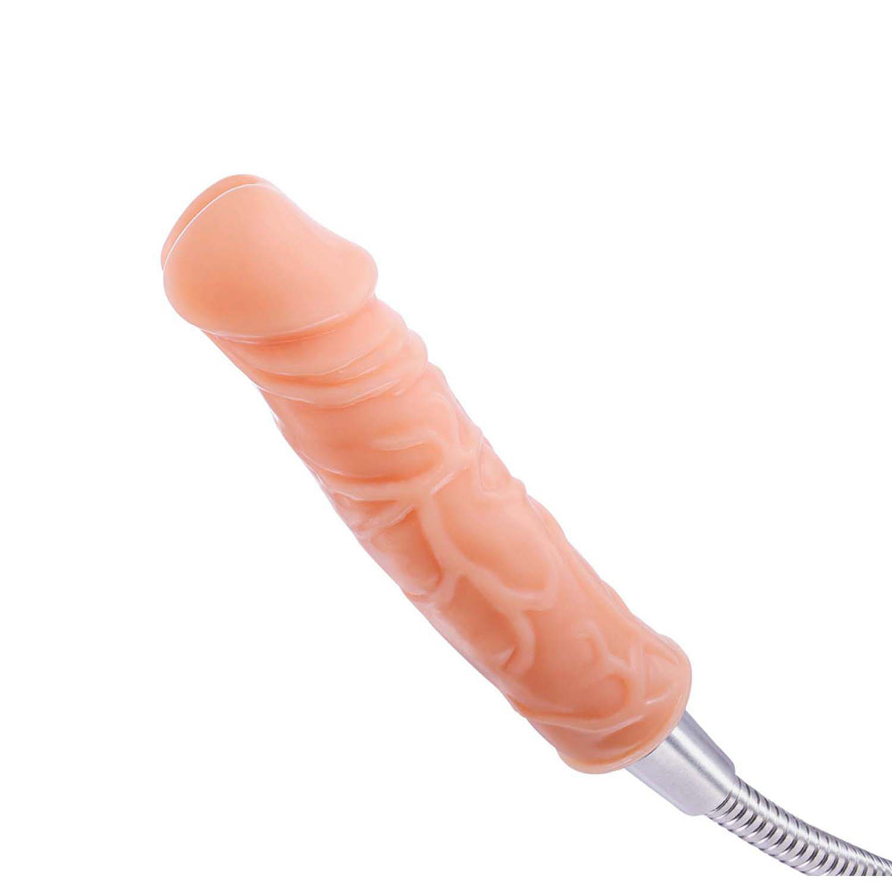 H20 Splish Splash 7 Inch Squirting Dong Douche White showing the realistic design and silicone texture of the squirting dong.
