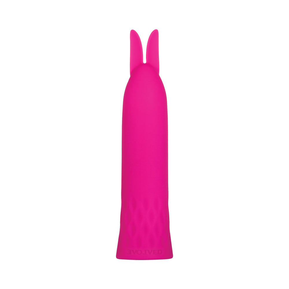 Evolved Bunny Bullet Rechargeable Silicone Vibrator With Ears Pink