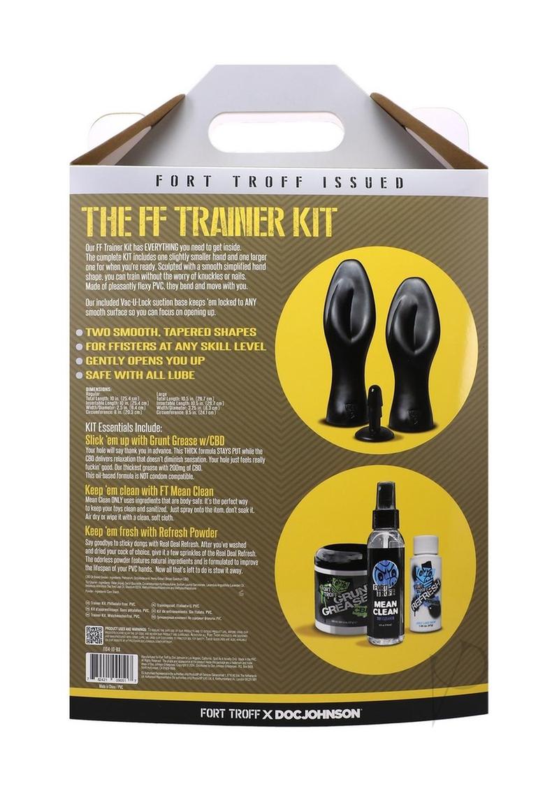 Fort Troff FF Trainer Kit Black packaging with two smooth tapered shapes and essential cleaning products.