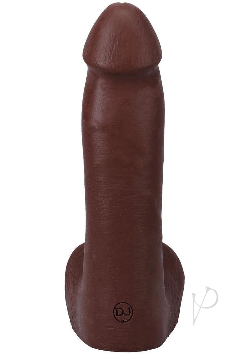 The Realistic Cock 7 inch Ultraskyn Dildo Chocolate showcases lifelike detail and rich chocolate tone.