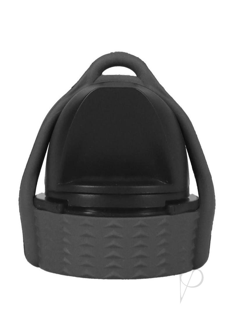 Rock Solid EZ Top Small Black Lube Bottle Cap for easy dispensing and leak-proof design.