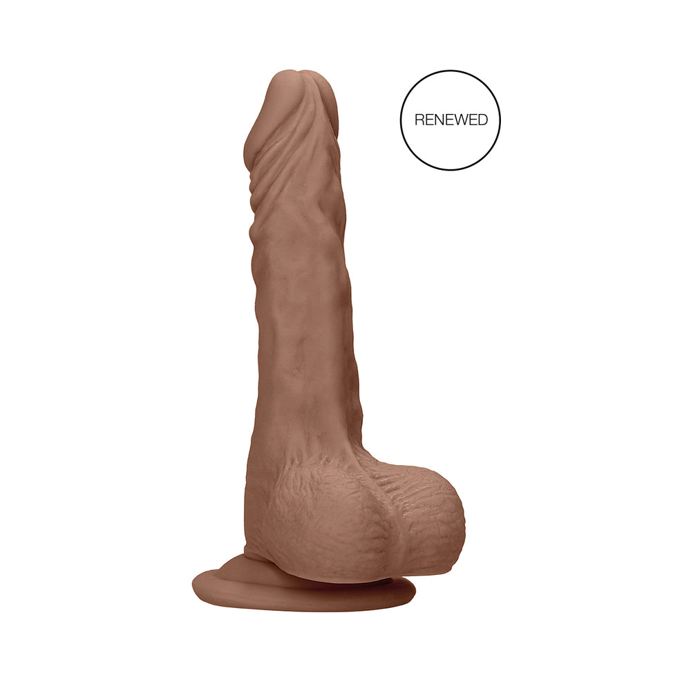 RealRock Realistic 9 inches Dildo With Balls and Suction Cup Tan