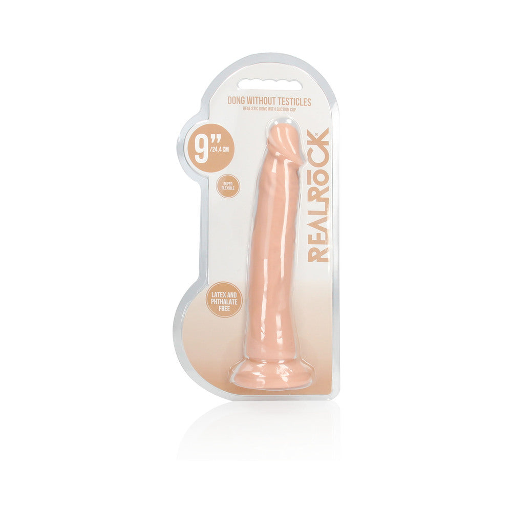 RealRock Realistic 9 inches Dildo With Suction Cup Beige