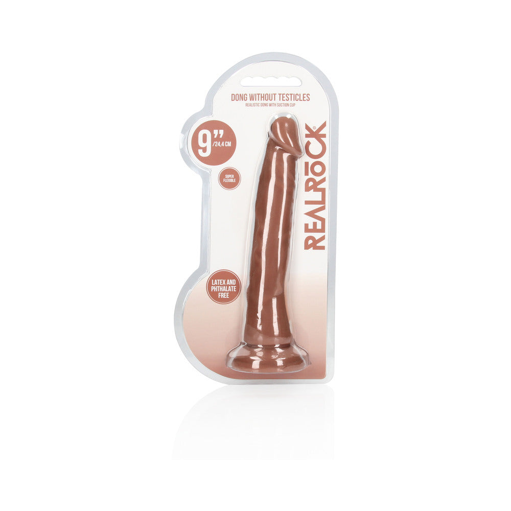 RealRock Realistic 9 inches Dildo With Suction Cup Tan