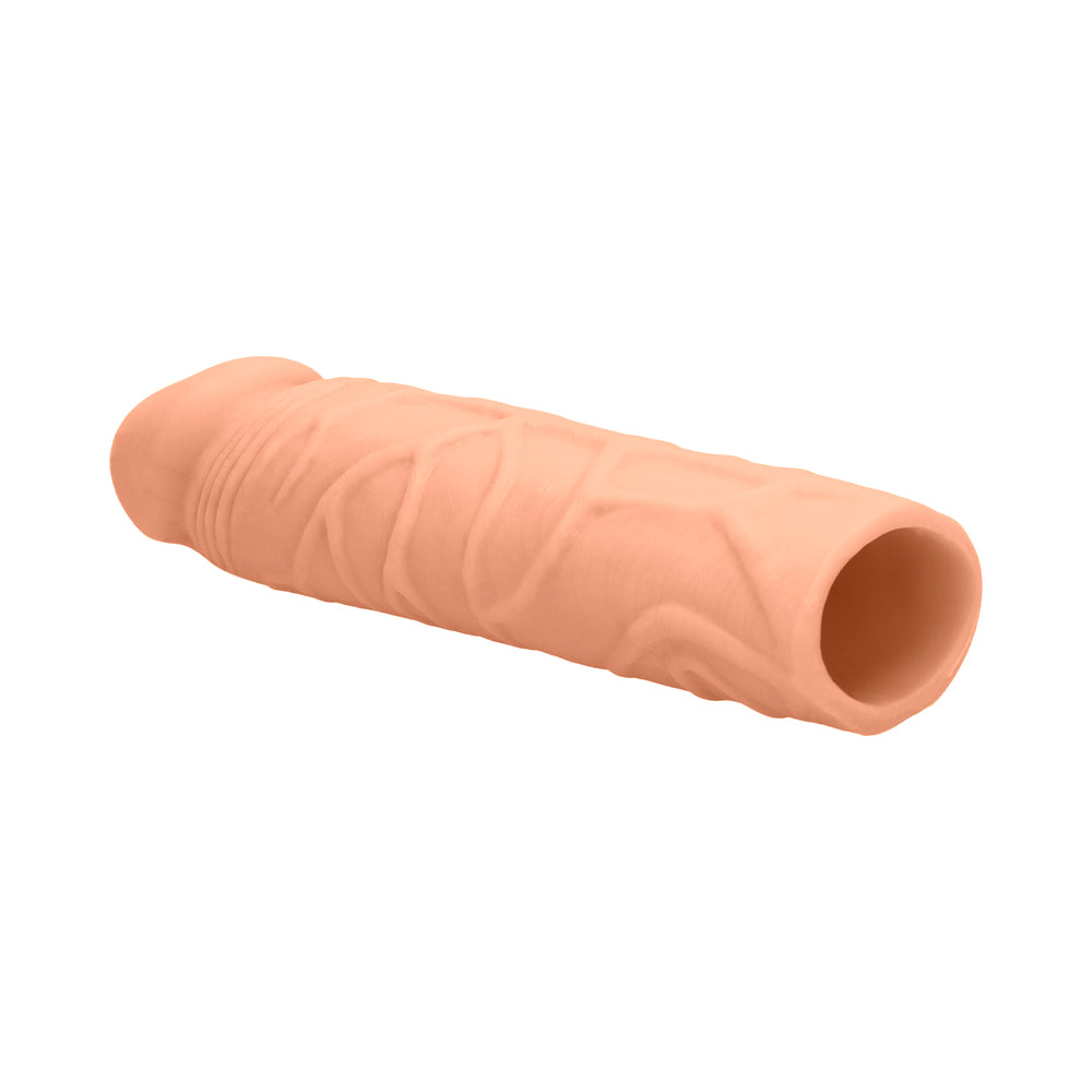 RealRock Realistic Veiny 7 inches Penis Sleeve Extender Beige
