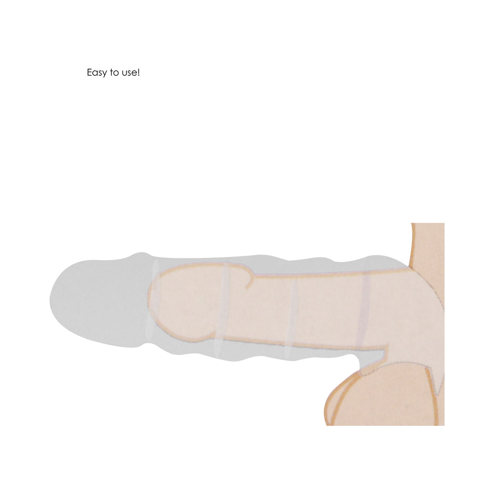 RealRock Realistic 6 inches Penis Sleeve Extender Beige
