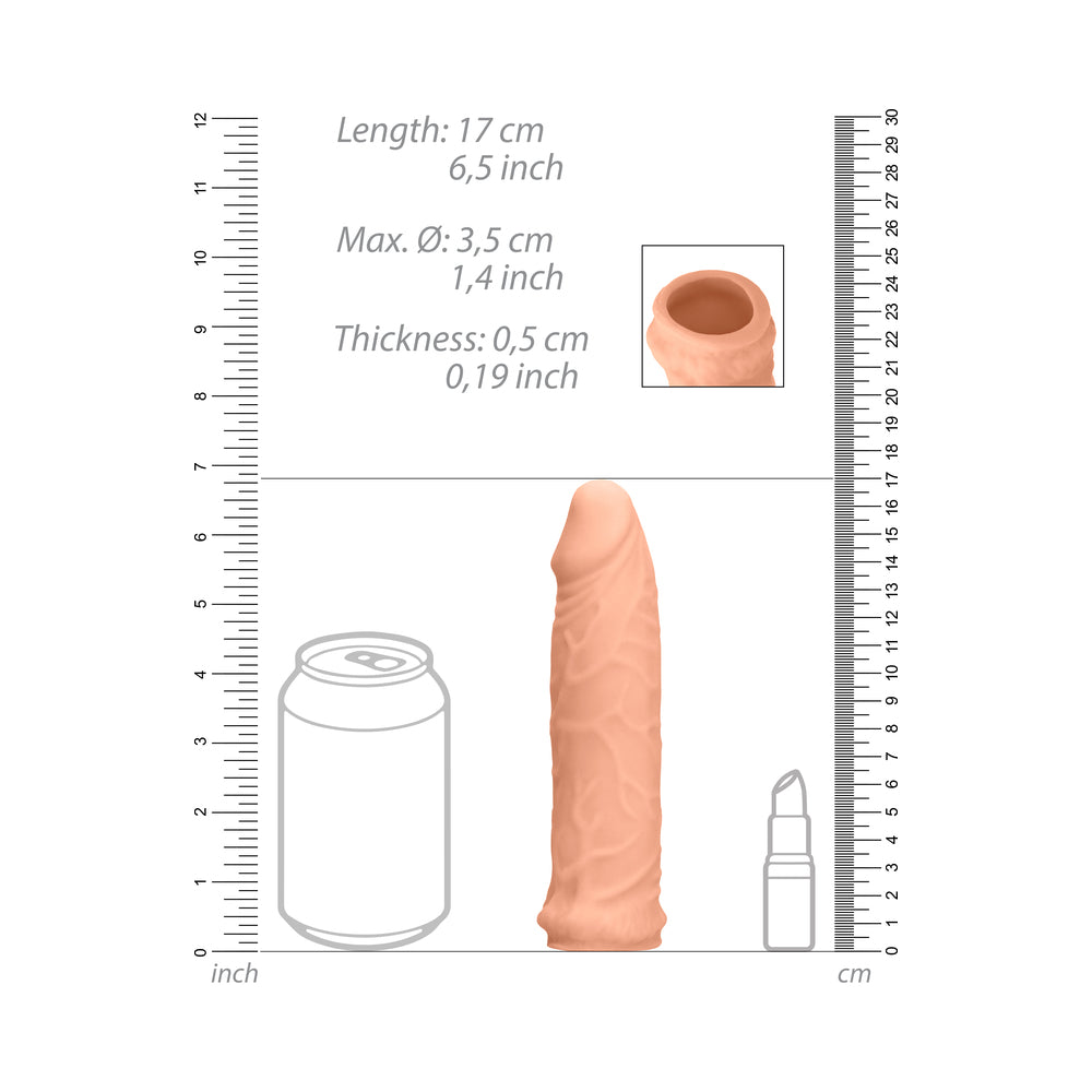 RealRock Realistic 6 inches Penis Sleeve Extender Beige