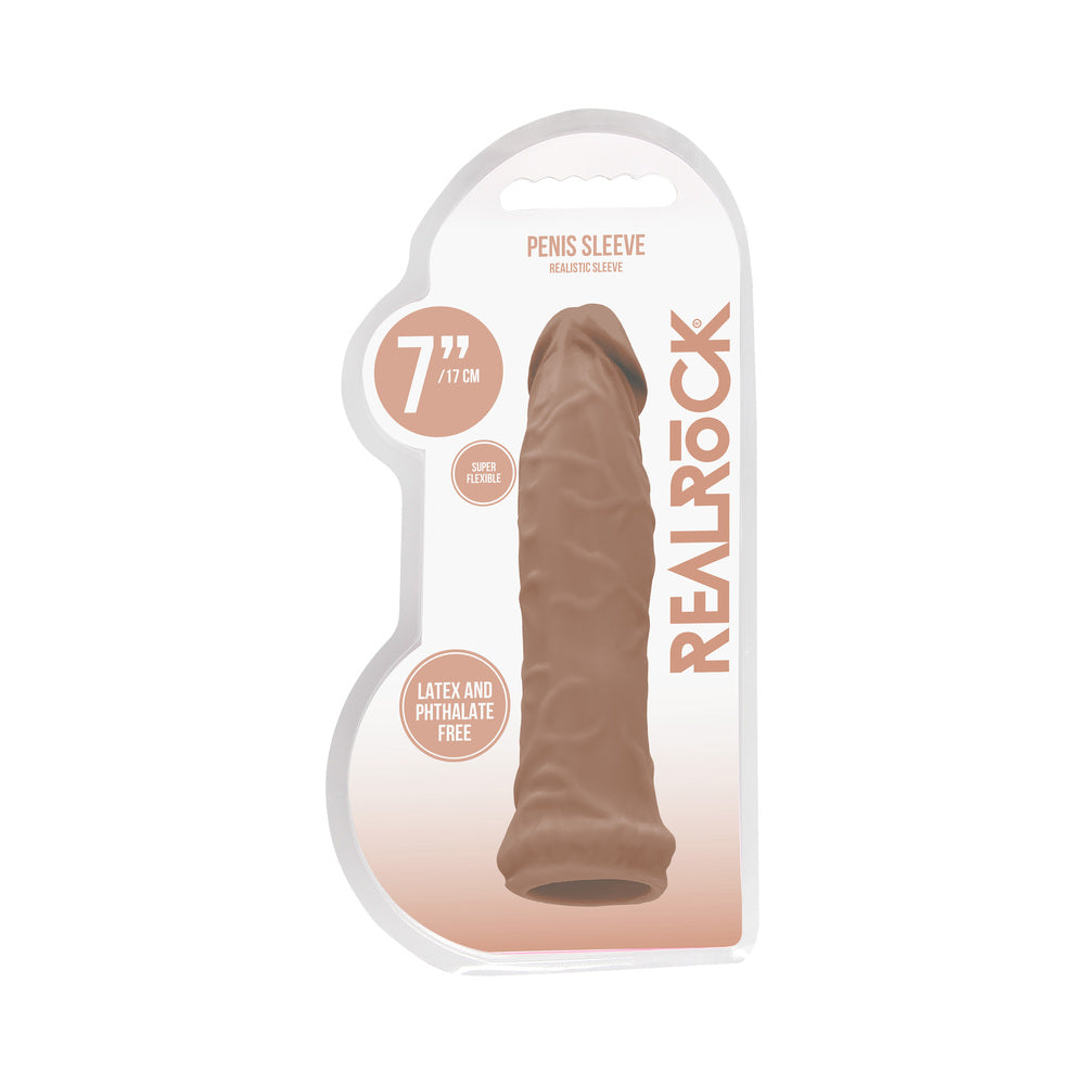 RealRock Realistic 6 inches Penis Sleeve Extender Tan