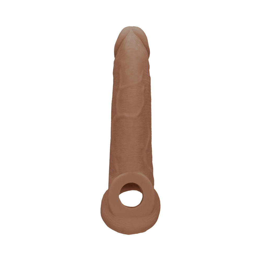 RealRock Realistic 9 inches Penis Sleeve Extender Sling Tan