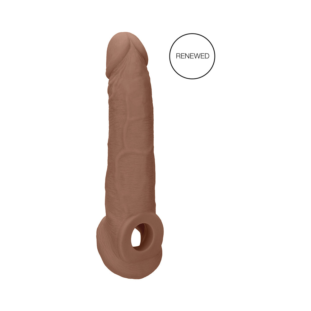 RealRock Realistic 9 inches Penis Sleeve Extender Sling Tan