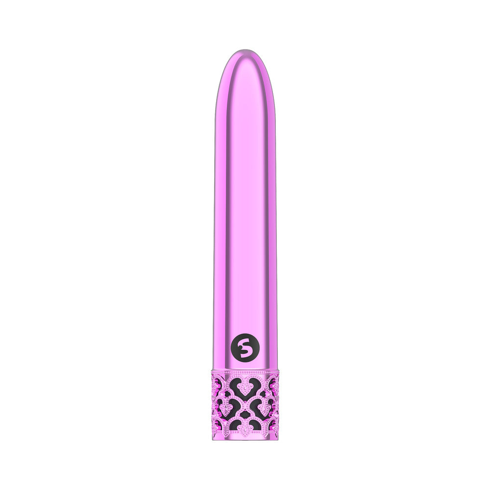Royal Gems Shiny Rechargeable ABS Bullet Vibrator Pink
