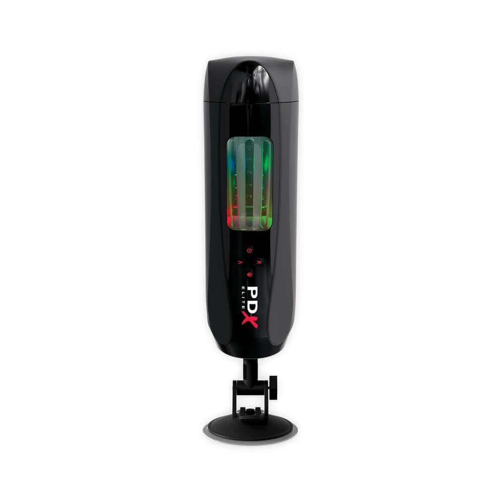 PDX Elite Ultimate Milker 2 Rechargeable Gyrating Suction Stroker With Hands-Free Suction Cup