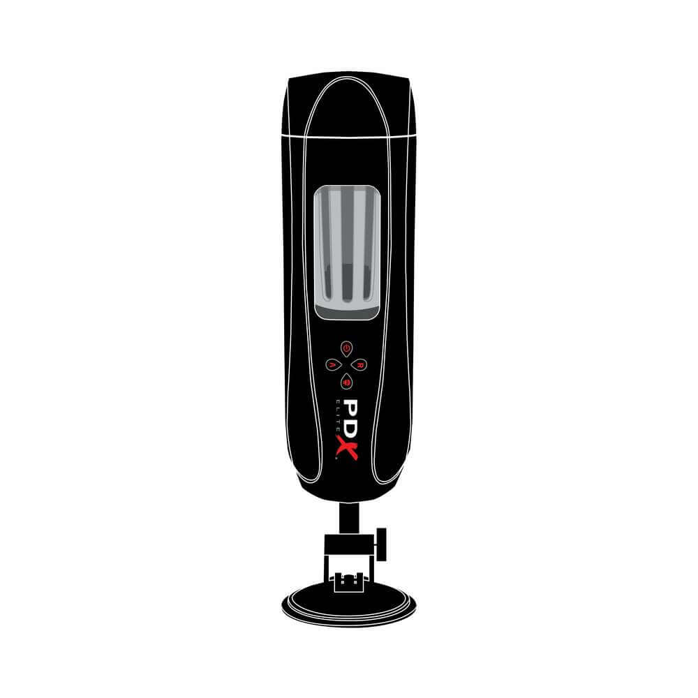 PDX Elite Ultimate Milker 2 Rechargeable Gyrating Suction Stroker With Hands-Free Suction Cup